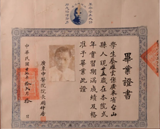 廣州中醫(yī)學院畢業(yè)證書 