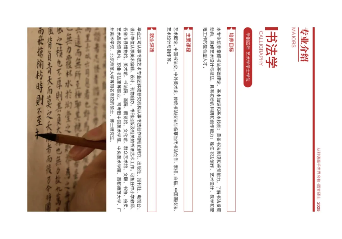 首都師范大學科德學院－2025年招生簡章