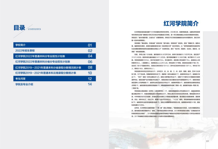 紅河學(xué)院－2022年招生簡(jiǎn)章