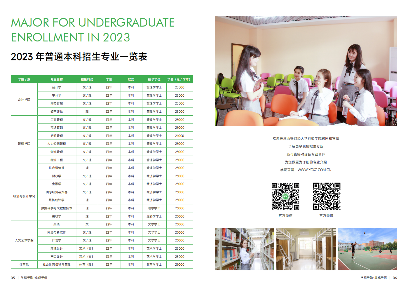 西安財經(jīng)大學(xué)行知學(xué)院－2023年招生簡章
